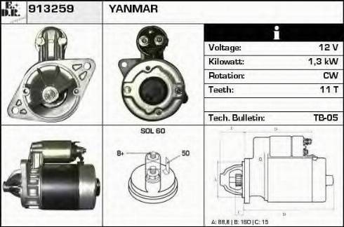 EDR 913259 - Стартер vvparts.bg