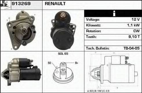 EDR 913269 - Стартер vvparts.bg