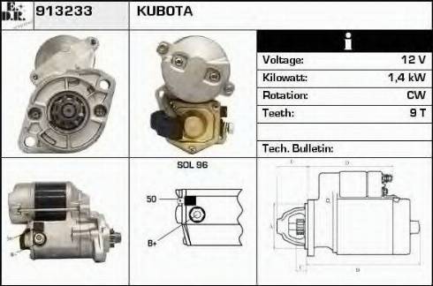 EDR 913233 - Стартер vvparts.bg