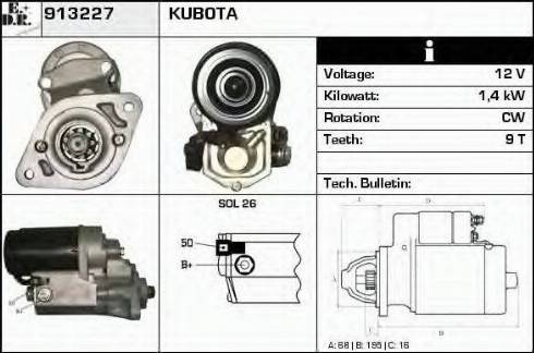 EDR 913227 - Стартер vvparts.bg