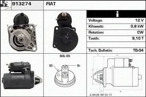 EDR 913274 - Стартер vvparts.bg