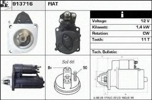 EDR 913716 - Стартер vvparts.bg