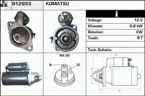 EDR 912933 - Стартер vvparts.bg