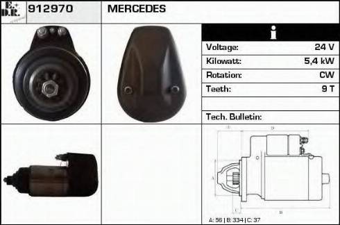 EDR 912970 - Стартер vvparts.bg