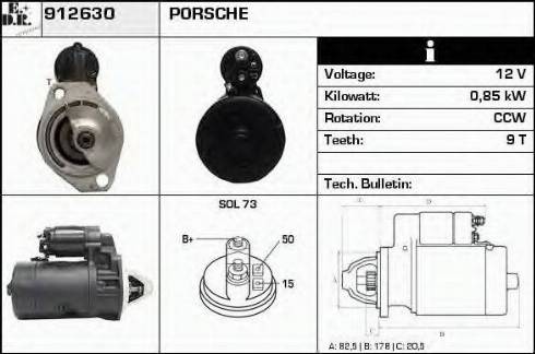 EDR 912630 - Стартер vvparts.bg