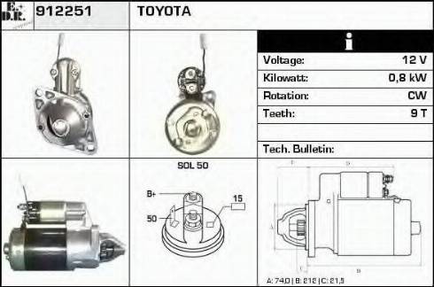 EDR 912251 - Стартер vvparts.bg