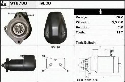 EDR 912730 - Стартер vvparts.bg