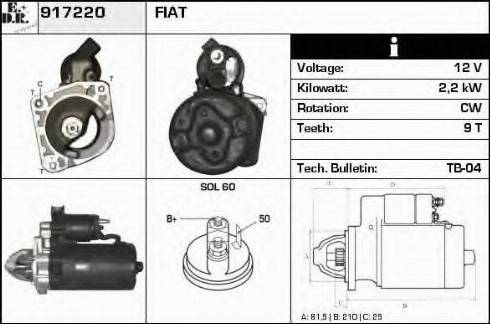 EDR 917220 - Стартер vvparts.bg