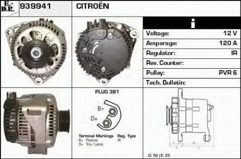 EDR 939941 - Генератор vvparts.bg