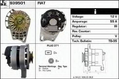 EDR 939501 - Генератор vvparts.bg