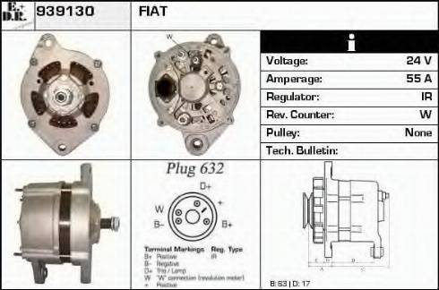 EDR 939130 - Генератор vvparts.bg