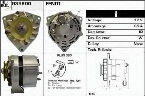 EDR 939800 - Генератор vvparts.bg