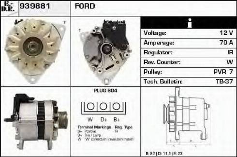 EDR 939881 - Генератор vvparts.bg