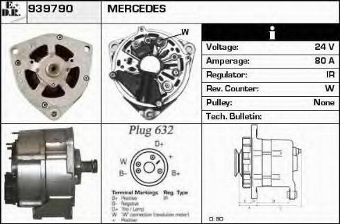 EDR 939790 - Генератор vvparts.bg