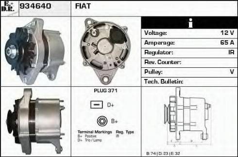 EDR 934640 - Генератор vvparts.bg