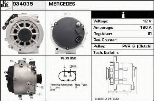 EDR 934035 - Генератор vvparts.bg