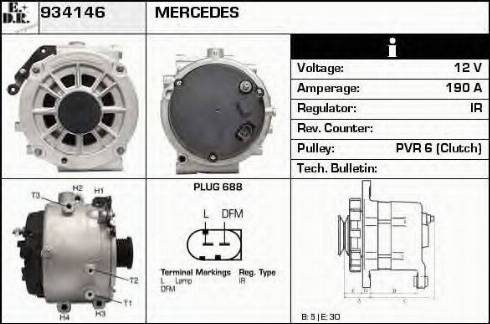 EDR 934146 - Генератор vvparts.bg