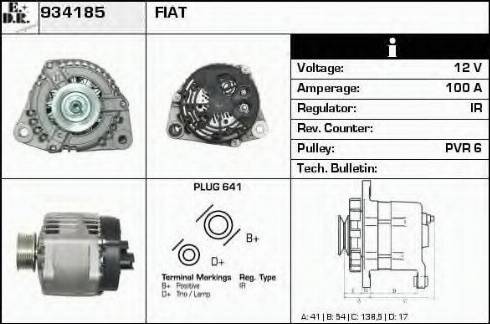 EDR 934185 - Генератор vvparts.bg