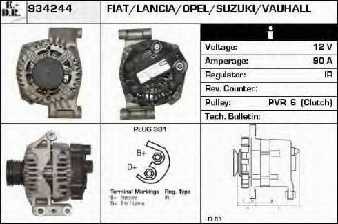 EDR 934244 - Генератор vvparts.bg