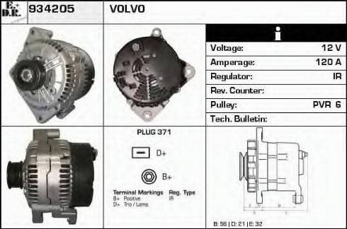 EDR 934205 - Генератор vvparts.bg