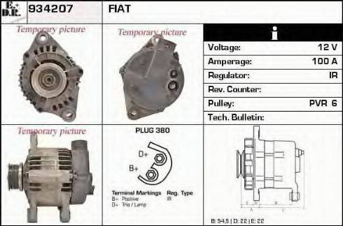 EDR 934207 - Генератор vvparts.bg