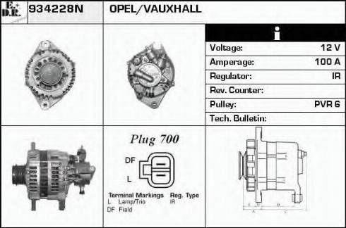 EDR 934228N - Генератор vvparts.bg