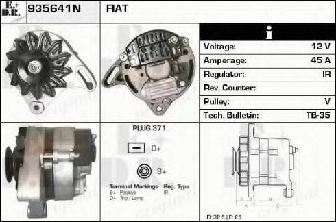 EDR 935641N - Генератор vvparts.bg