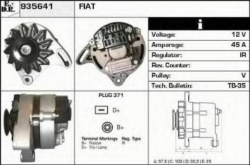 EDR 935641 - Генератор vvparts.bg