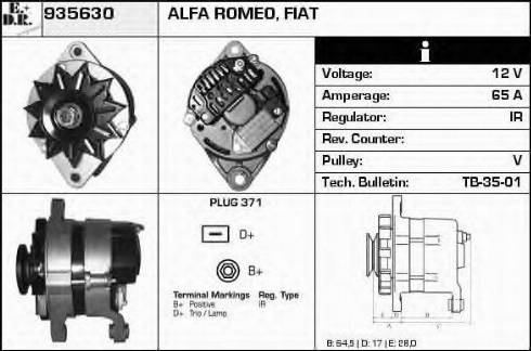 EDR 935630 - Генератор vvparts.bg