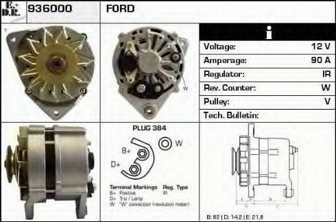 EDR 936000 - Генератор vvparts.bg