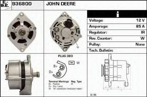 EDR 936800 - Генератор vvparts.bg