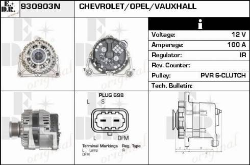 EDR 930903N - Генератор vvparts.bg