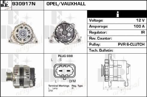 EDR 930917N - Генератор vvparts.bg