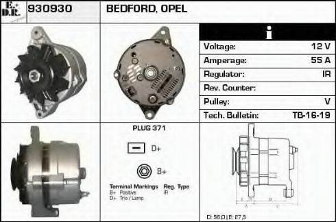 EDR 930930 - Генератор vvparts.bg