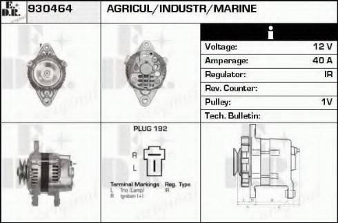 EDR 930464 - Генератор vvparts.bg