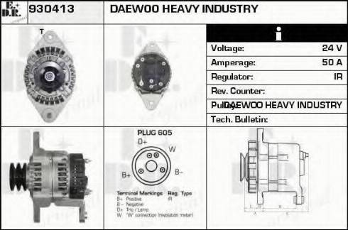 EDR 930413 - Генератор vvparts.bg