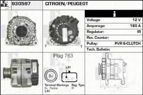 EDR 930597 - Генератор vvparts.bg