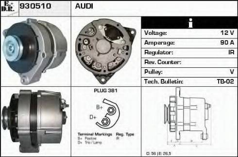 EDR 930510 - Генератор vvparts.bg