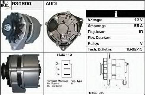 EDR 930600 - Генератор vvparts.bg