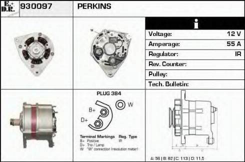 EDR 930097 - Генератор vvparts.bg