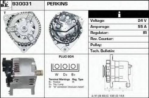 EDR 930031 - Генератор vvparts.bg