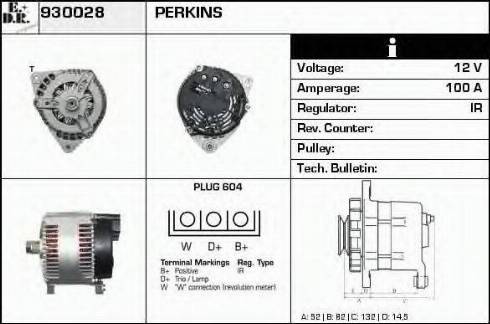 EDR 930028 - Генератор vvparts.bg