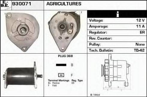 EDR 930071 - Генератор vvparts.bg