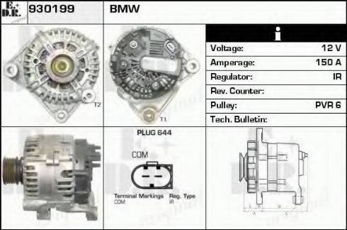 EDR 930199 - Генератор vvparts.bg