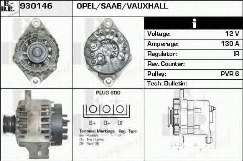 EDR 930146 - Генератор vvparts.bg