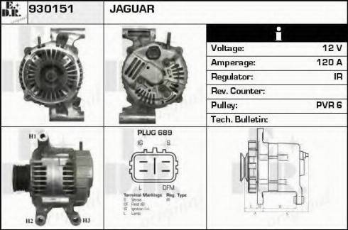 EDR 930151 - Генератор vvparts.bg