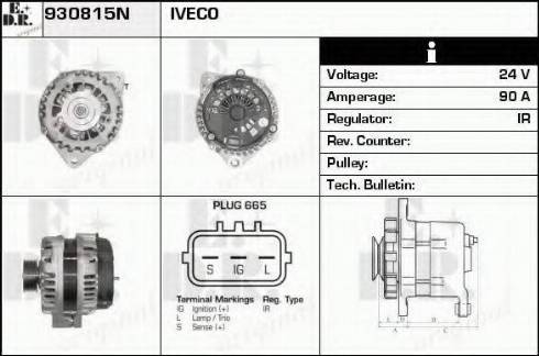 EDR 930815N - Генератор vvparts.bg