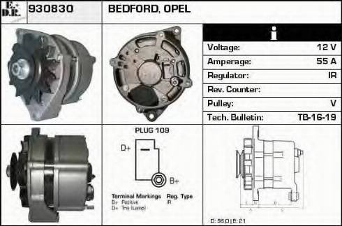 EDR 930830 - Генератор vvparts.bg