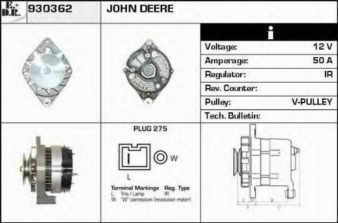 EDR 930362 - Генератор vvparts.bg