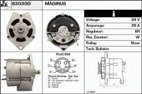 EDR 930300 - Генератор vvparts.bg